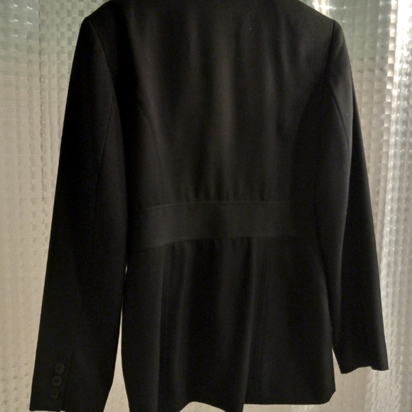 81st & Park Black Lined Blazer size L 90's padded shoulders - Picture 2 of 5